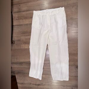 Women’s White linen Pants XL